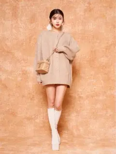 Darich カラーニットカーディガン