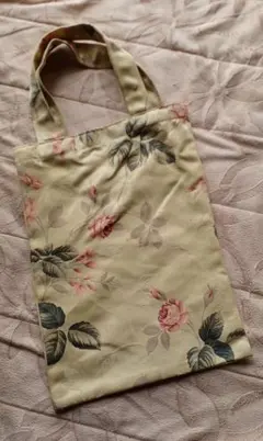 ハンドメイド 花柄トートバッグ サブバッグ
