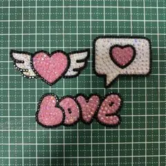 デコうちわ パーツ ピンク