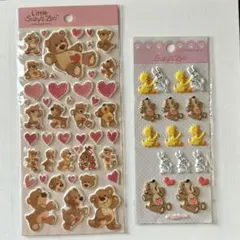 平成レトロシール　Suzy's Zoo シールセット 2シート　まとめ売り