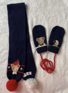 familiar ファミリア ベビー マフラー　手袋 ミトン