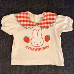 miffy ミッフィー ギンガムチェック襟 トップス