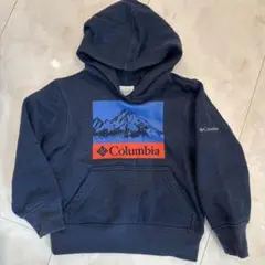 Columbia ネイビー フード付きパーカー　キッズ　110