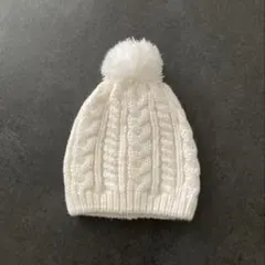 【ニット帽子】オフホワイト
