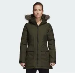 adidas オリーブグリーン ダウンジャケット M