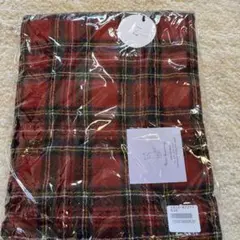 クボサンメイド　赤チェック　ストール