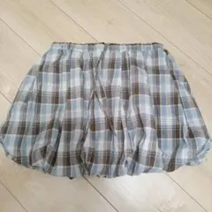最終値下げ‼️【umm.】チェックバルーンミニスカート