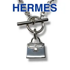 チャーム エルメス キーホルダー レザー ネックレス 新品 バーキン