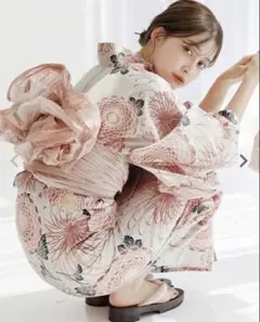 Dita 浴衣 帯セット 菊柄 兵児帯 繚乱桜花 - メルカリ