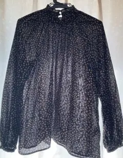 シフォン　ブラウス　ラグラン袖