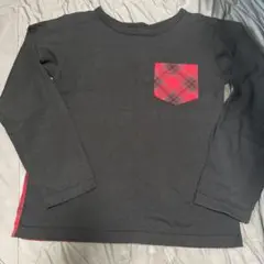 BRANSHES 長袖カットソー 130cm チェック柄