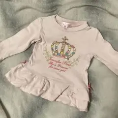 フリルが可愛い　女の子用　Lucy Pink 長袖カットソー 97cm ピンクのサムネイル