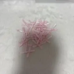 ミニリボン ピンク 手芸用パーツ 飾り素材 20個