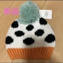 Calddia ドット柄ニット帽 48~50cm 新品未使用