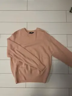UNIQLO クルーネックニット ピンク Mサイズ