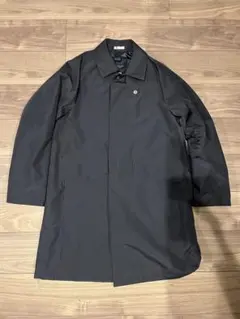 スーツセレクト ステンカラーコート ブラック メンズ