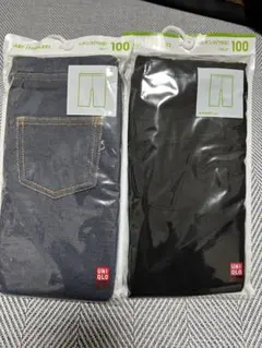 【新品未使用】UNIQLO 七分丈レギンス 100㎝２枚【ユニクロ】