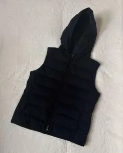LACOSTE ラコステ フード付き ダウンベスト ネイビー