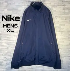 【USA古着】ナイキナイロンジャケットXL DRI FITネイビースウッシュ