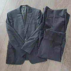PERSON'S FOR MEN ビジネススーツ セット パンツ2枚 黒A5のサムネイル