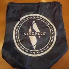 SKECHERS ネイビー ショッピングバッグ　ナップサック　ショッパーのサムネイル
