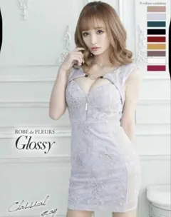 【ROBE de FLEURS Glossy】ローブドフルール ミニドレス