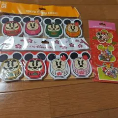 東京ディズニーランド ミッキー＆ミニー お正月メモ用紙セット ＆シール