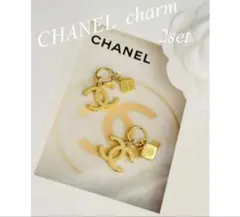 新品 CHANEL スクエア ロゴネックレス バッグチャーム ノベルティ 