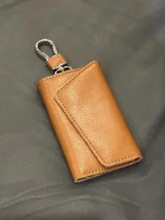 キーケース キャメル