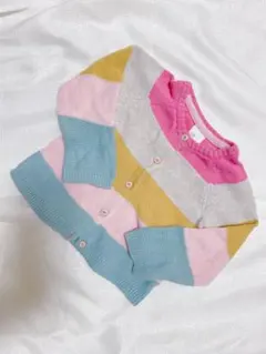 カラフルボーダー カーディガン