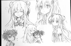 ハッピーシュガーライフ 手描きイラスト