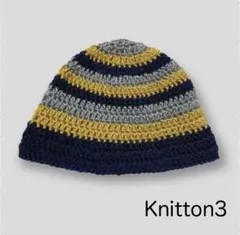 バケットハット　手編み　古着　レア　クロシェハット　クラッシャーハット