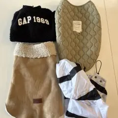 中型犬用 犬服セット（ストライプ・カーキ・ベージュ）