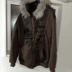 ファー付きパーカー パーカー