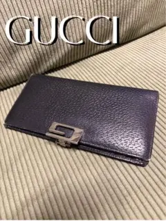 ⭐︎期間限定値引き中⭐︎財布 メンズ 二つ折り ブランド グッチ ロゴクリップ 黒