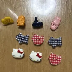 ハローキティ　サンリオ　ボタンセット 10個
