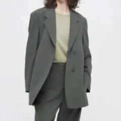 UNIQLO U テーラードジャケット ダークグリーン M