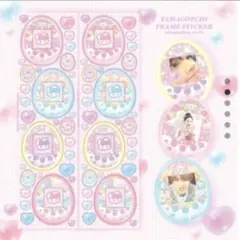 たまごっちフレーム　韓国雑貨　シール　　ステッカーシート