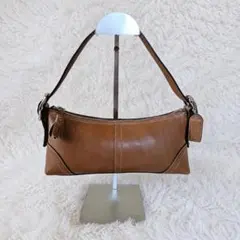 【美品 レザー】コーチ ミニショルダーバッグ アクセサリーポーチ 8A64