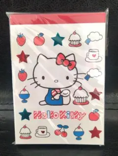 キティちゃん　ハローキティ　メモ帳　ミニメモ帳　シール付き