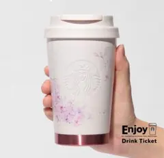 SAKURA2025ステンレスTOGOロゴタンブラーベージュ355ml