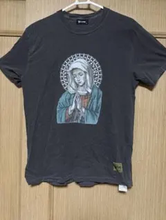 Subciety マリア像 プリント Tシャツ チャコールグレー ヴィンテージのサムネイル