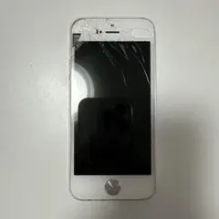 【ジャンク品】iPhone 5S シルバー 画面ひびあり