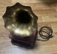 Bluetooth 蓄音機型 ポータブル スピーカー ミニ