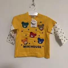 《新品未使用・タグ付き》MIKIHOUSE くまワッペン＆スターのトップス 80