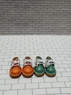 Kねんどろいどどーる用 本革シューズ 白、ラベンダー✖️水色 - メルカリ