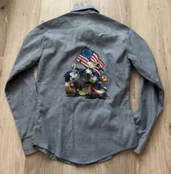 Sale kenningtonミッキー ビンテージ シャンブレーシャツ S