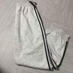 しまむら　スウェット　ライトグレー　Mサイズ　サイドライン　タグ付き　新品