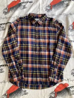 CIAOPANIC チャオパニック チェック フランネルシャツ ネイビー 紺