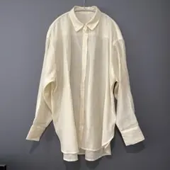 LOWRYS FARMシアーシャツ ロング イエロー